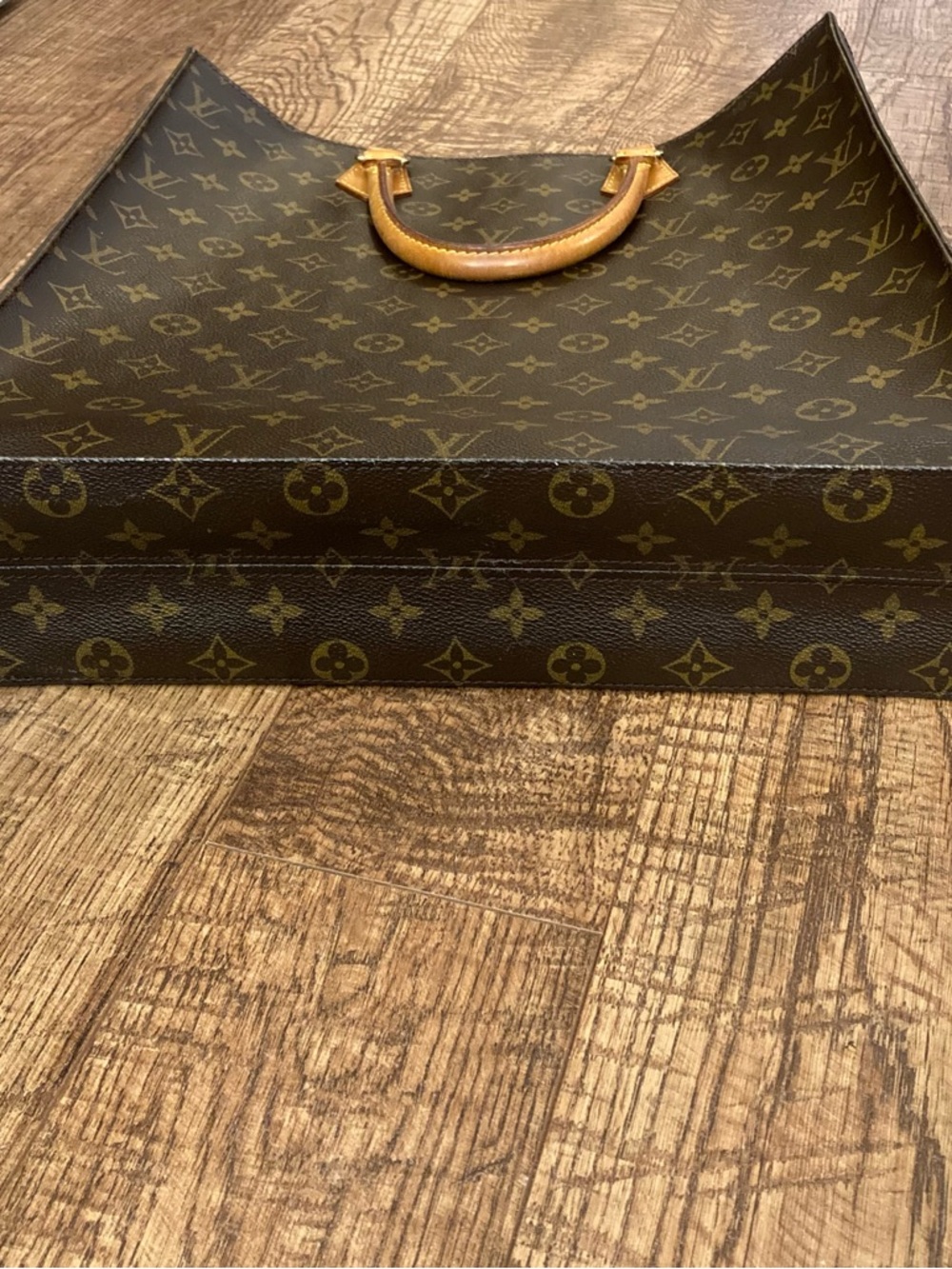 Louis Vuitton Vintage Brown Monogram Sac Plat Tote Bag - Picture 9 of 16